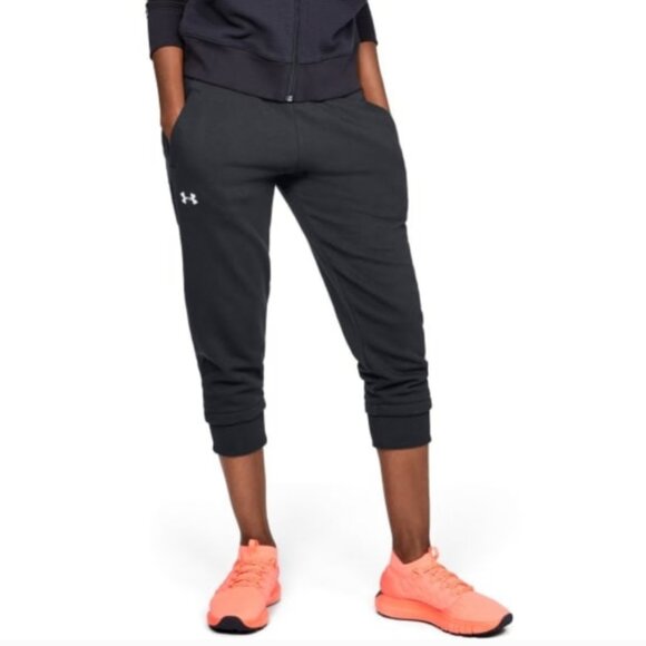 Under Armour Rival Loose Fit Cropped Fleece Jogger Sweatpants Workout Women's 2X - Picture 1 of 6